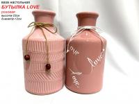 Ваза настольная бутылка LOVE